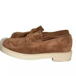 Paul Green Sadie Women's Size 7 Shoes Brown Soft Suede Slip On Loafers NEW